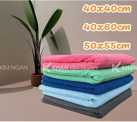 Khăn lau kính không đổ sợi, không ra màu, thấm hút nước