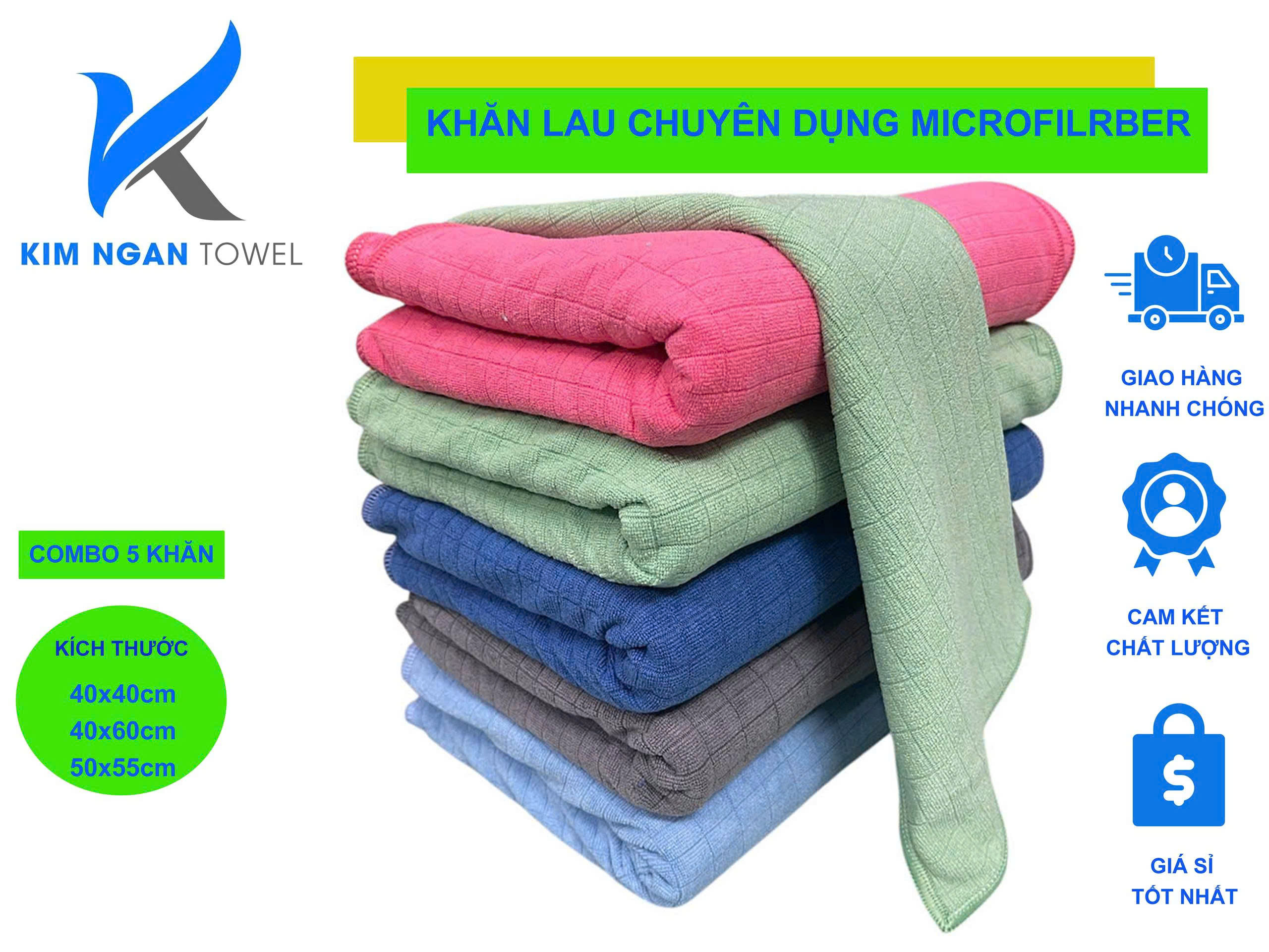 Khăn lau xe oto hút nước cực nhanh, không ra màu