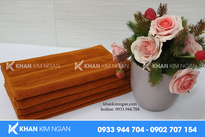 Khăn trải giường Spa màu cam